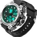 Versatile Men's Waterproof Watch Essential for Sports & Outdoor Activities! Multi Function Features: Date, LED Back Light, Alarm, and Stopwatch! Grab Yours Now!