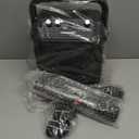 Karaoke Machine, Portable Bluetooth Speaker with 2 Wireless Microphones for Adults & Kids with Lights, Karaoke Microphone with PA System Supports USB/TF/FM/AUX for Home Party Home System Packages (Black)