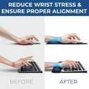 Everlasting Comfort Ergonomic Mouse Pad and Keyboard Wrist Rest for Computer Keyboard  Memory Foam Mouse Pad Set with Wrist Support for Comfort, Extended Typing Sessions