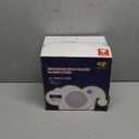 JOLLY CHEF 100 Pieces Gold Plastic Plates, 10 Inch Elegant Disposable Dinner White with Gold Rim, Disposable Plastic Plates for Christmas, Birthdays and Weddings