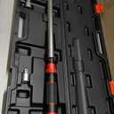 VANPO Flex Head Torque Wrench, 30-250 Ft.lb/40.7-339.0 Nm, 1/2-Inch Drive Click Wrench, Dual Range Scales 72-Tooth Adjustable Torque Wrench with 1/2'' to 3/8'' Adapter, 125mm Extension Bar