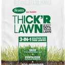 Scotts Turf Builder Thick'R Lawn Grass Seed, Fertilizer and Soil Improver for Sun & Shade, 40 lbs.