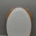 Bemis 1500EC Durable Wooden Toilet Seat, Easy Clean Hinges, Made in USA, Elongated, White, Pack of 1