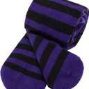 5 x Century Star Baby Tights Toddler For Girls Solid Knit Socks Soft Cotton Infant Leggings Warm Stockings Newborn Pants (Purple)