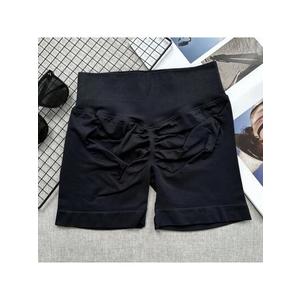 Womens Yoga Athletic Shorts High Waisted Tummy Control Sheath Pants Workout Athletic Gym Running Shorts (Large, Black)