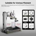 UniTak3D PEI Build Plate for Bambu Lab A1 Mini 184x184mm Double Sided Smooth/Textured PEI Sheet Printing Platform Flexible Spring Steel Sheet ONLY Compatible with Bambu Lab A1 Mini 3D Printer