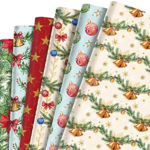 Anor Wishlife Christmas Wrapping Paper,Xmas Wrapping Paper Roll,Holiday Wrapping Paper,20 * 27inch Christmas Party Decorations for Office,Home,Classroom(12pcs)