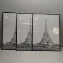 upsimples 18x24 Picture Frame Black 3 Pack, Scratch-Proof Poster Frames 18 x 24 for Photo Gallery - Slide-In Strips, Horizontal or Vertical Wall Mounting