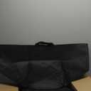 Large Tote Bags - 12 Pack Large Black Reusable Gift Bags, Shopping Bags with Handles in Bulk, Grocery Bags, Durable Fabric Tote Bags, Merchandise Bags, Foldable, Strong