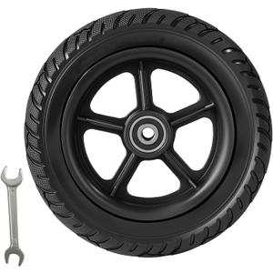 PRO CAKEN 200x50 Solid Tire Wheel Plastic Hub With Tool for Electric Scooter Balance Car 8x2 Solid Wheel Explosion Proof Puncture Tubeless Tire Parts