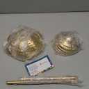 Tealight Holder Urli Bowl Stand | Set of 3 Decorative Urli Stands Christmas Center Piece for Home Decor | Ideal for Floating Diya/Candle for Diwali & Thanksgiving & All Festival