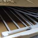 Extra Wide Baby Gate, 52.7-57.5 Inch, Large Walk Through, White Metal, Pressure Mounted, Long Safety Dog Gate for House Doorways & Stairs, 30 Inch Tall