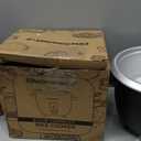 Elite Gourmet ERC003BX Electric Rice Cooker with Automatic Keep Warm Makes Soups, Stews, Grains, Hot Cereals, 6 Cups Cooked (3 Cups Uncooked), Black