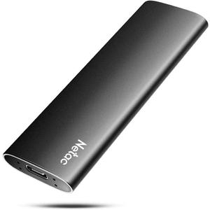 Netac 2TB Portable SSD USB 3.2 Gen 2 (10 Gbps, Type-C) External Solid State Drive Backup Slim Portable Drive for File Storage/Business Travel Essential, Rapid Read & Write Low Noise, Zslim