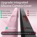 FireNova Magnetic for iPhone 17 Case, Compatible with MagSafe, [Integrated Silicone Camera Control Button] [Camera Protection] Anti-Scratch Microfiber Lining Phone Case, 6.3", Chalk Pink