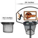 Trampoline Basketball Hoop with Mini Basketball Easy to Install Basketball Hoop for Trampoline Fit for Straight Pole and Curved Pole