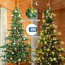 6ft Pre-lit Christmas Tree with 250 LED Lights, Aspen Fir, Layered & Sparse Design, Hinged Artificial Green Christmas Tree with PE&PVC Branch Tips, Fake Xmas Tree Indoor