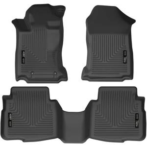 Husky Liners Floor Liner, WeatherBeater, Front / 2nd Row, Plastic, Black / Textured, Subaru Legacy / Outback 2020-24, Kit