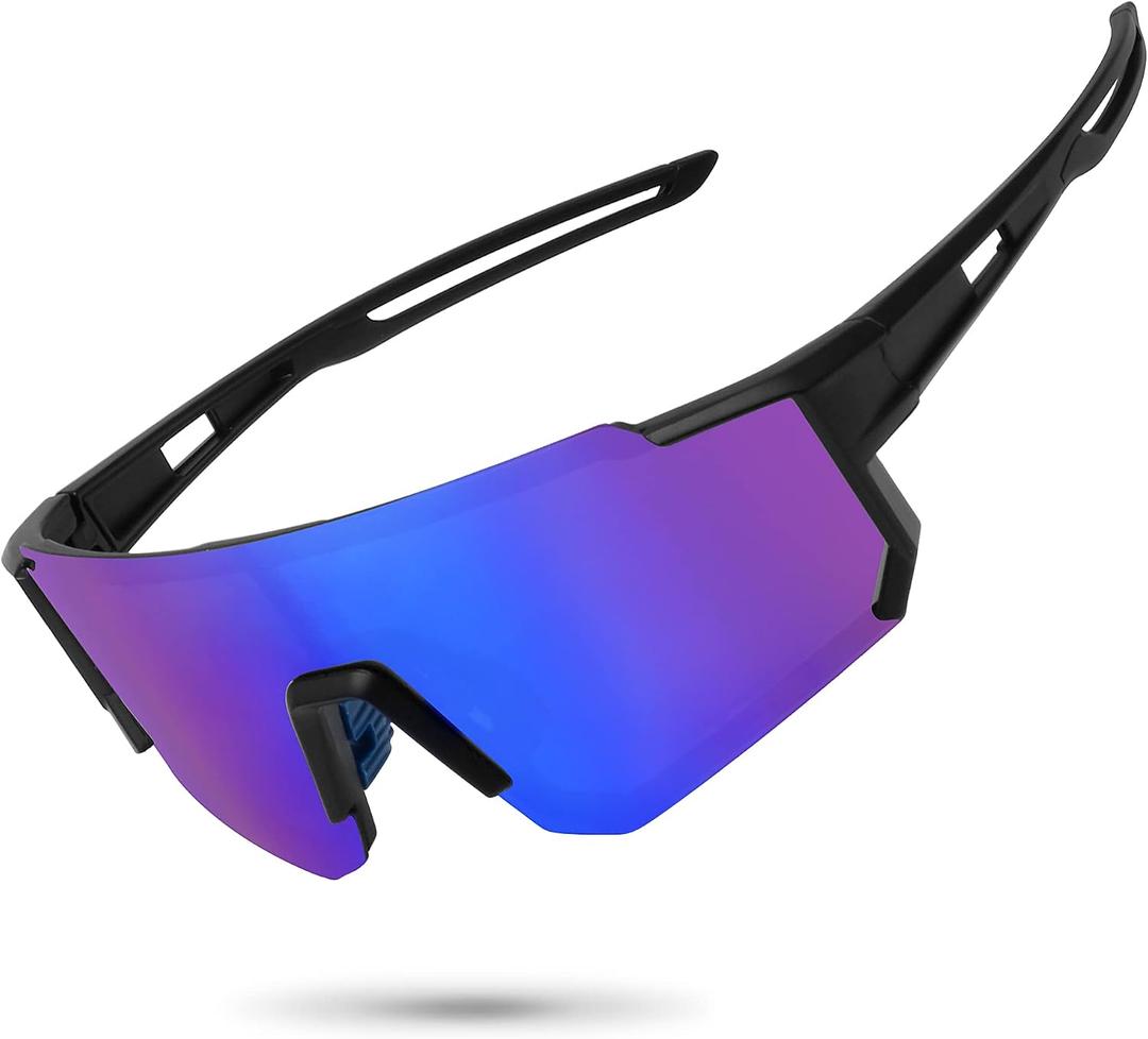 STORYCOAST Polarized Sports Sunglasses for Men Women,Driving Fishing Cycling Mountain Bike Sunglasses UV400 Protection, Standard