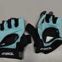 ATERCEL Weight Lifting Gloves Full Palm Protection, Workout Gloves for Gym, Cycling, Exercise, Breathable, Super Lightweight for Mens and Women (Small, Aqua)