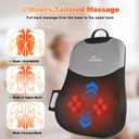 Neck and Back Massager with Heat, Rolling Up and Down Shiatsu Back and Neck Massager with Heat, 4D Kneading and Car Adapter for Home, Office and Car use, Gifts for Men and Women