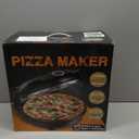 Electric-Pizza-Oven-Indoor, 12 Inches Countertop Cooker,800 Electric Pizza Maker with Timer, Ceramic Stone, Viewing Window, Complete Accessory Kit, Black, XL