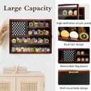 Wooden Challenge Coin Holder Display Case 16"x13", Large Coin Shadow Box with Clear Acrylic Door, Thoughtful Military Retirement Gift for Veterans, Law Enforcement & Coin Collectors