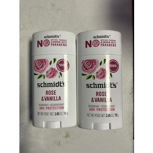 2 Pack - Rose + Vanilla Natural Deodorant Stick (2.65 oz.) Aluminum-Free