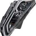 PHILTOP Headlight Assembly, Compatible with 2018-2019 Sonata(Passenger Side), Amber Reflctor Clear Lens Black Housing,OE Style
