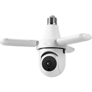 LED Garage Light with Wireless Camera, 2 in 1 Adjustable Floodlight Security Camera with Smart AI Human Detection E26 Socket with Plug and 32.8ft Cord,Motion Sensor,Two-Way Audio,Color Night Vision