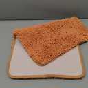 OLANLY Bathroom Rugs 24x16, Extra Soft Absorbent Chenille Bath Rugs, Rubber Backing Quick Dry, Machine Washable Bath Mats for Bathroom Floor, Tub and Shower, Home Decor Accessories, Peach