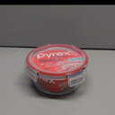 Pyrex Freshlock 4-Cup Round Glass Storage Container with Built-in Write + Erase Label Lid