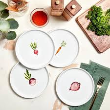 Tabletops Gallery Ceramic Appetizer Plate 3 Pack