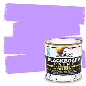 Chalkboard Blackboard Paint - Brush on Wood, Metal, Glass, Wall, Plaster Boards Sign, Frame or Any Surface. Use with Chalk Pen Wet Erase, Non-Toxic - Matte Finish [Purple] - (8.5oz Cover 32 sf)