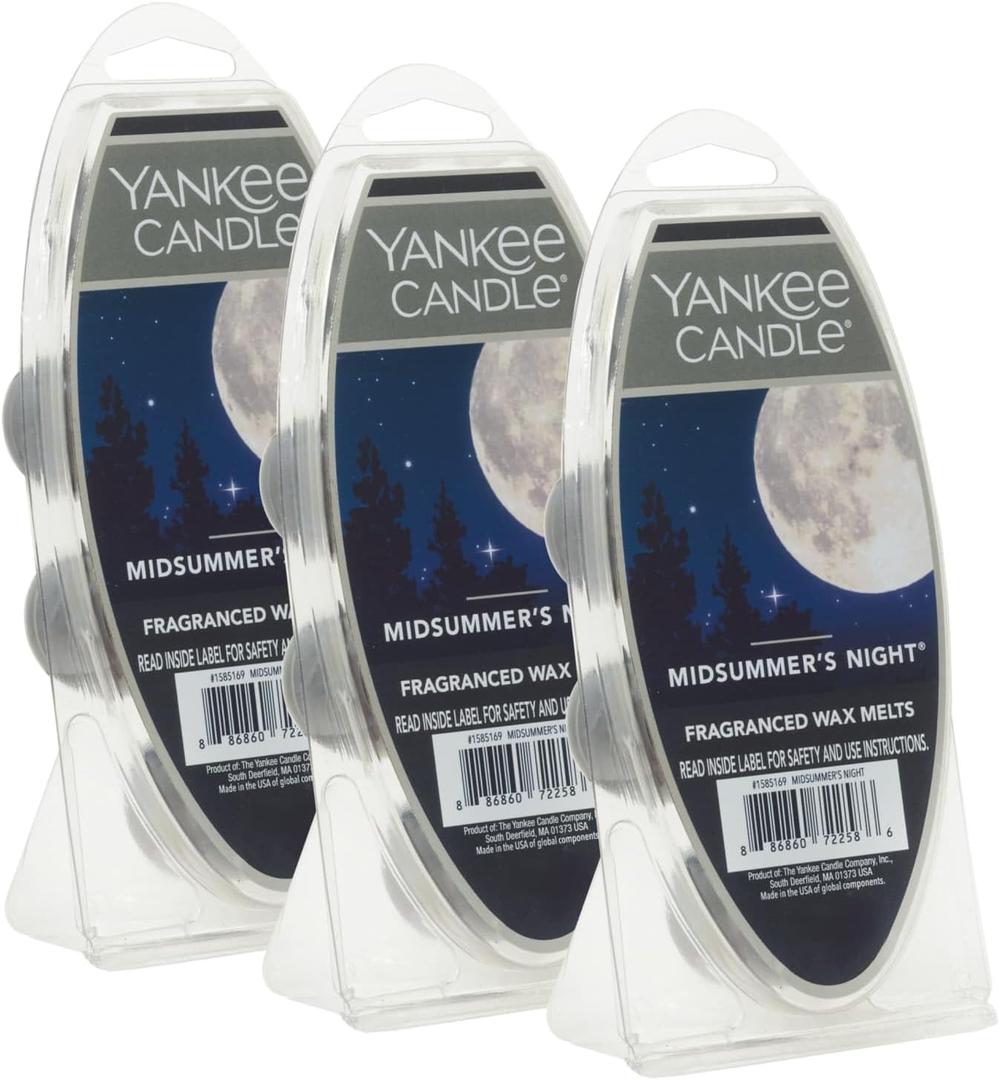 Yankee Candle Midsummer's Night Wax Melts Pack of 18 Suitable for All Wax Warmers