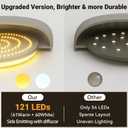 Wireless Closet Lights Motion Sensor - No Wiring Rechargeable Ceiling Light Night Light Indoor, Battery Operated Led Lights for Bedroom with Remote, Living Room Bathroom Home & Kitchen Decor Lighting (1 Pack, Multicolor)