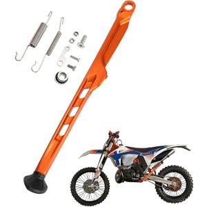 JFG RACING Dirt Bike Kickstand Side Stand Support Stand with Springs 2024 Style for XC EXC EXC-F TE TX FE EX EC ES 125 150 250 300 350 450 500 2023-2024 Orange