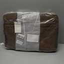 RAINSMORE Mens Laptop Bag 16 Inch Leather Briefcase Vintage Messenger Bag for Men Large Crossbody Shoulder Office Computer Bag Retro College Satchel Bag for Work, Business,Travel, Brown