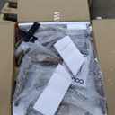 COLAMY Wooden Dining Chairs Set of 2, Modern Fabric Upholstered Kitchen Side Chairs, Farmhouse Dining Room Chair with Foot Pegs, Beige