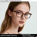 3-Pack Nearsighted Distance Glasses for Men Women, TR90 Lightweight Eyeglasses with Spring Hinges