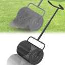 Compost Spreader for Lawn,16.5 Inch Fertilizer Spreader with Adjustable Double Handle Grass Seed Spreader for Planting Seeding Heavy Duty Metal Mesh Grass Seed