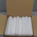 Fabbay 60 Pieces 6 Inch White Foam Cylinders for Crafts Foam Tubes Rods Cylinders Shape for Modeling, DIY Crafts and Arts Projects Decorations Supplies