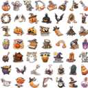 200 Pcs Halloween Stickers, Halloween Vinyl Stickers for Kids & Adults, Holiday Party Favors, Crafts & Gifts