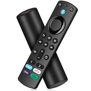 Replacement Voice Remote Control Fit for Fire Smart TVs Stick/ TV Cube, Stick 4K/ 4K Max(1st / 2nd Gen), Stick HD/ Lite, Smart TV 3rd Gen, Compatible with All Insignia-Toshiba-Pioneer-Smart-TVs