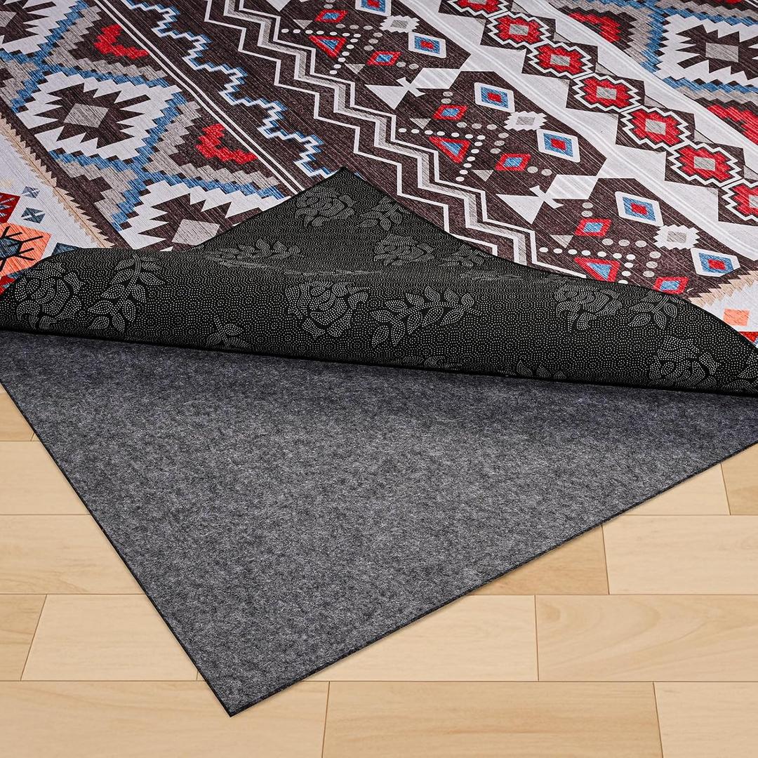 100% Waterproof Rug Pad, 9x12 Foot Non-Slip Rug Pad, 1/4 Inch Non-Slip Carpet,Suitable for Hardwood Floor Felt MATS and All Floors, Protecting The Floor and Keeping The Carpet Soft and Safe