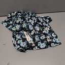 STYLEWORD Women's Summer 2026 Casual Short Sleeve Tiered Flowy Spring Dress Long Midi Beach Sundress Vacation Outfits (Black Light Green Floral)