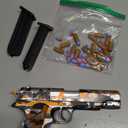 Soft Bullet Toy Shell Ejecting for Age 8, 9, 10, 11, 12+ Years Old Boys, Realistic Toy Pistol with 50 Foam Bullets, 40 Shells & 2 Clips, Ideal Christmas Birthday Gift