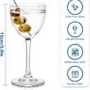 Nick and Nora Cocktail Glasses Set of 8,5.8ozHand Blown Small Barware, Vintage Coupe Glasses for Martinis, Manhattan,Champagne,Suitable for Party or Gift