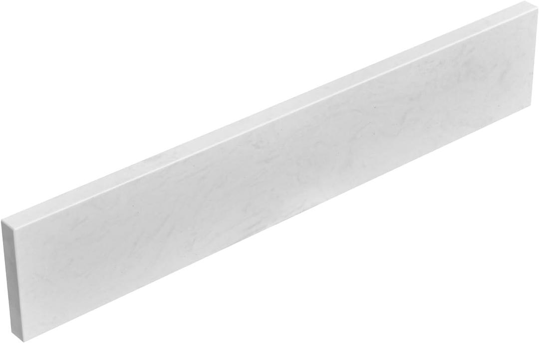 LOCALAND 30 in. W x 4 in. H Engineered Stone Backsplash for Bathroom Vanity Sink Top in Ariston White