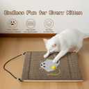 Cat Scratching Board. Cat Scratcher for Indoor Cats with Catnip. Cardboard Cat Scratcher with Mouse Logo and Hanging Ball Toy. Cat Scratch pad with Double-Sided Usability (Pack of 2)